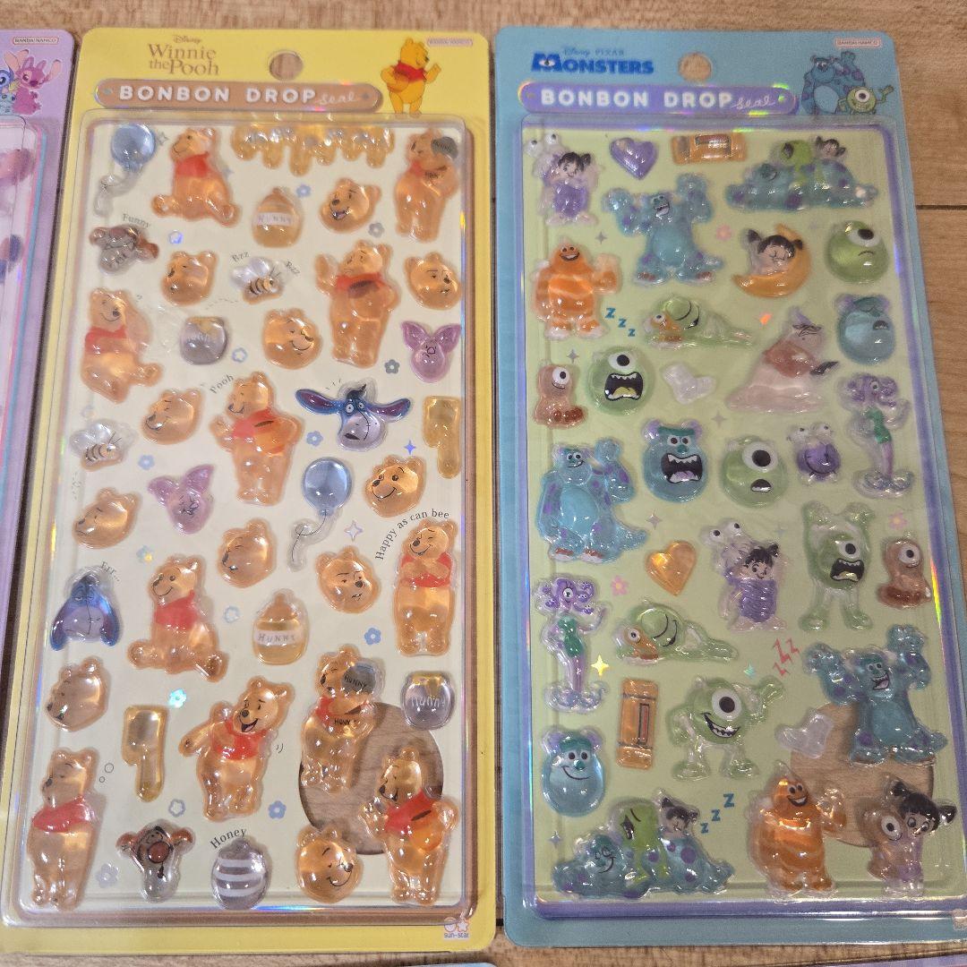 ボンボンドロップシール ディズニー サンリオ12枚セット