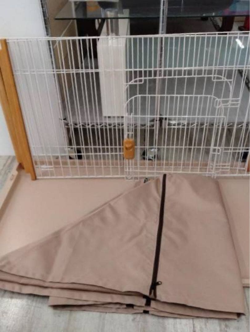 リッチェル　ペットケージ　120　屋根付　カバー付　4角木製　北九州市福岡市限定