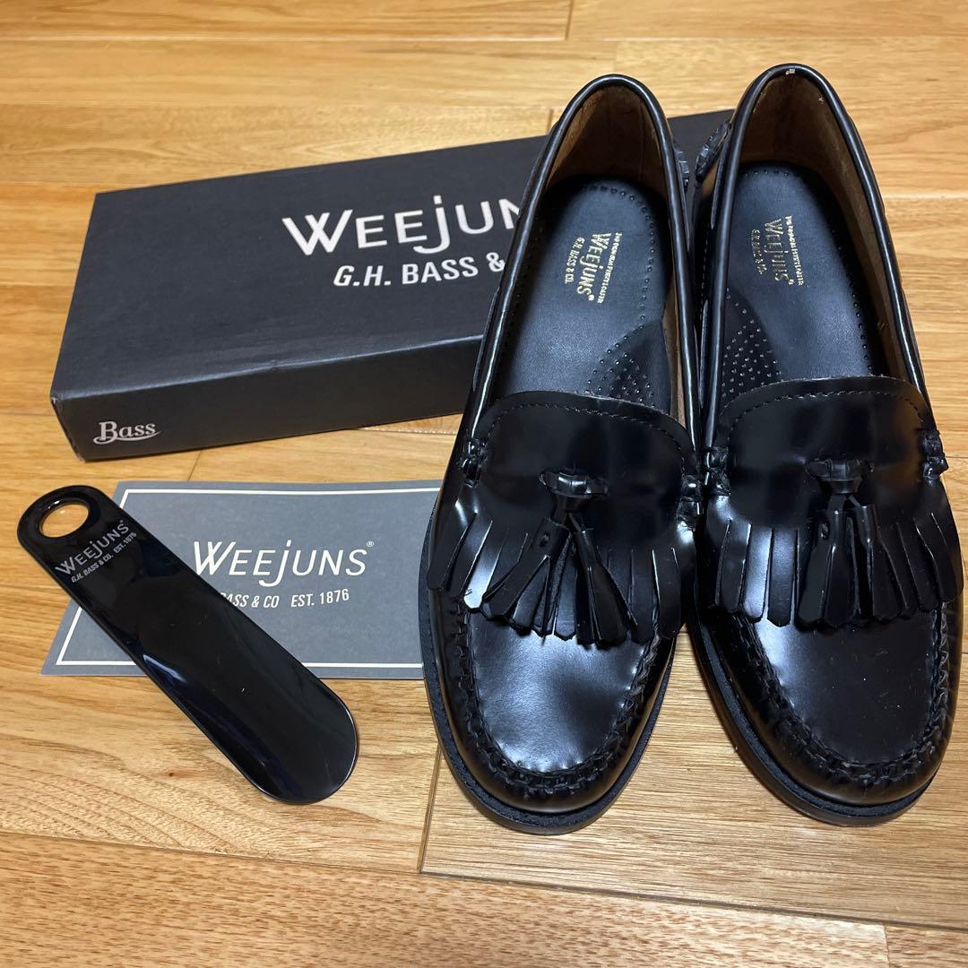 WEEJUNS 黒 フリンジ ローファー　22.5〜23センチ