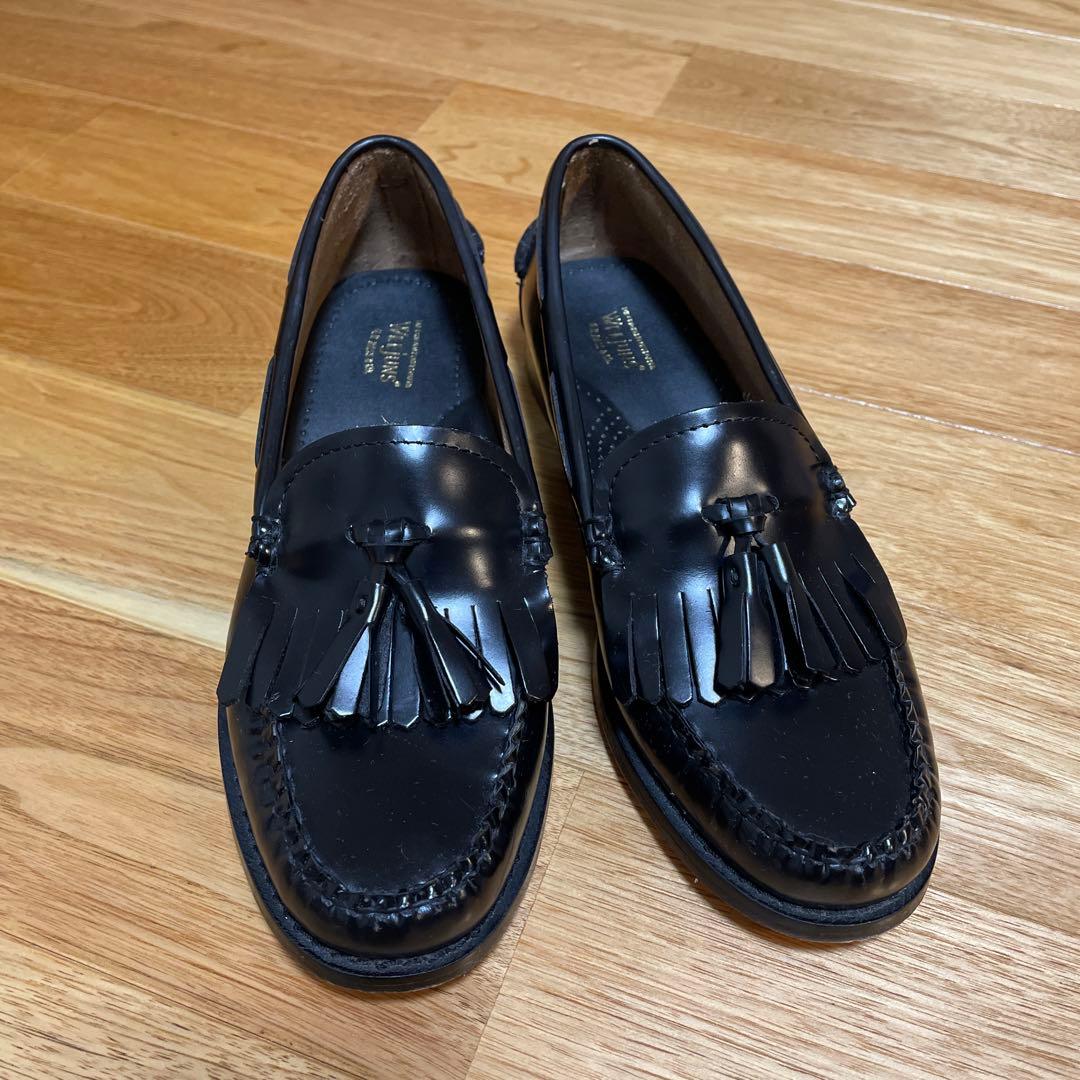 WEEJUNS 黒 フリンジ ローファー　22.5〜23センチ