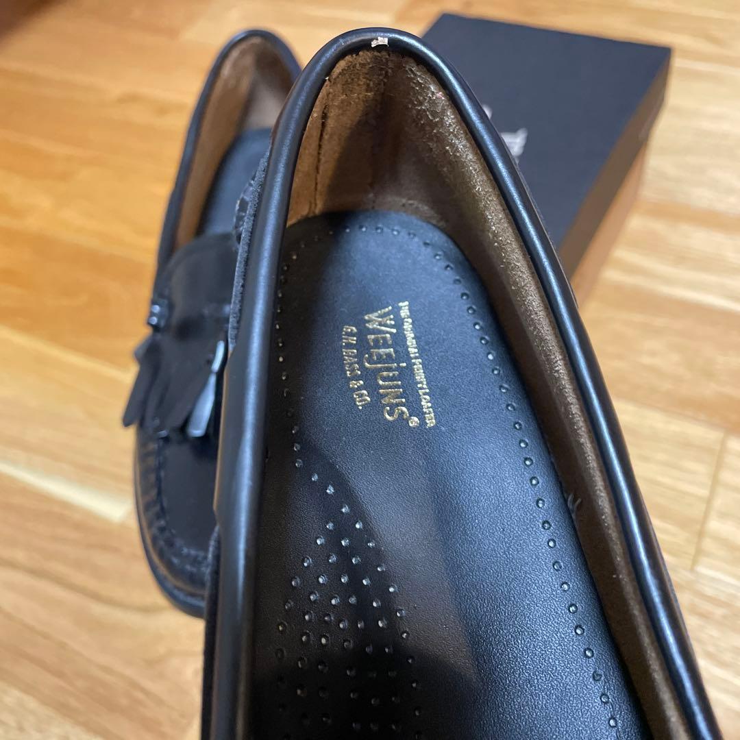 WEEJUNS 黒 フリンジ ローファー　22.5〜23センチ