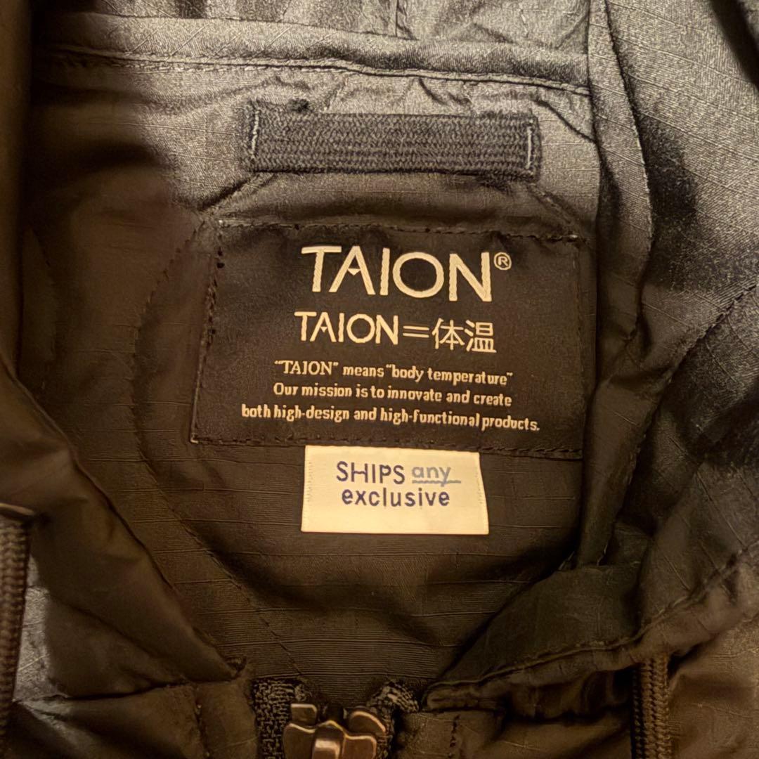 SHIPS any別注 TAION ダブルジップ ダウン ダウン95%