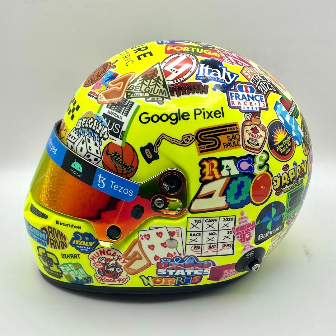 1/2ヘルメット マクラーレンF1 ランド・ノリス 2023年 アメリカGP