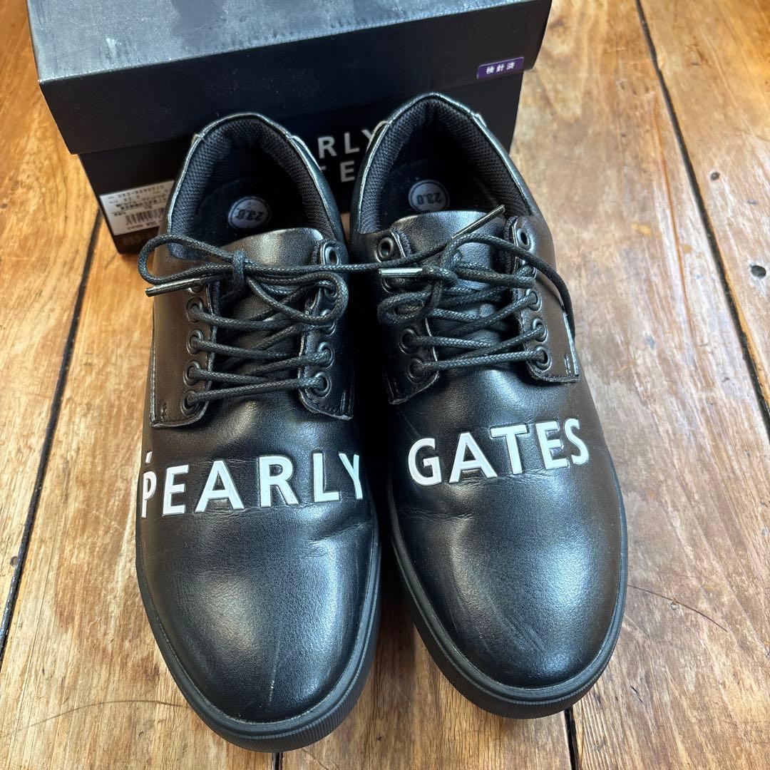 PEARLY GATES 黒 ゴルフシューズ　23cm