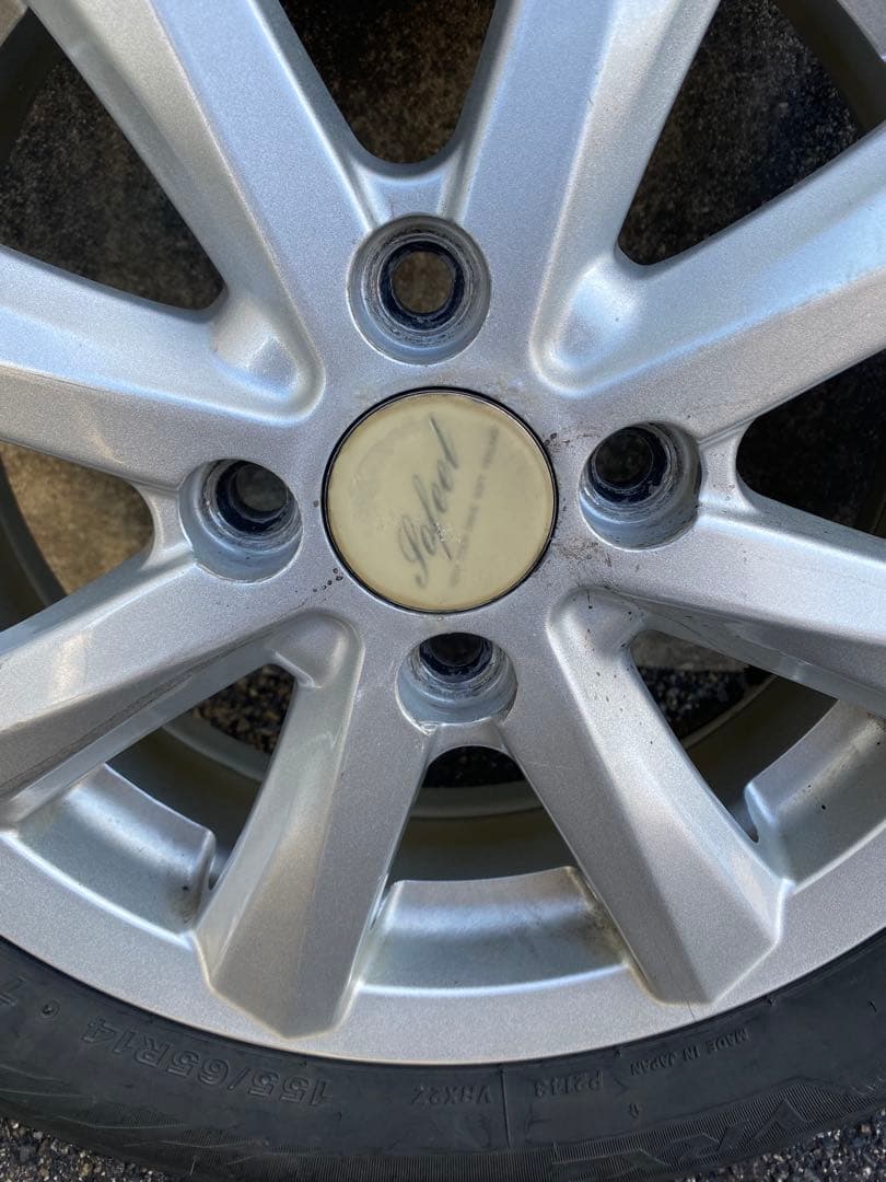 ②VRX2 21年製155/65R14社外アルミホイールタイヤ4本セット