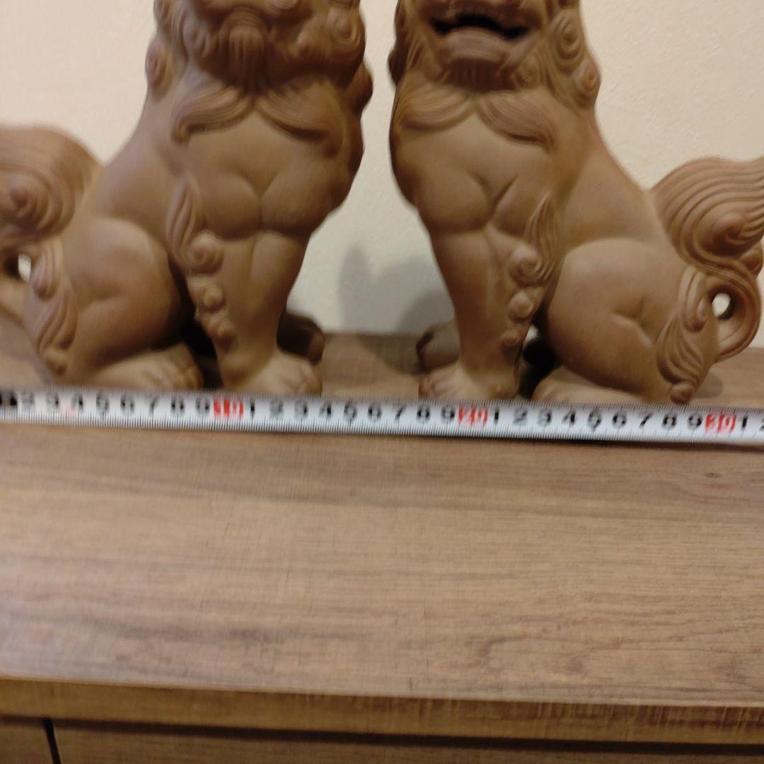 シーサー 陶器製 約20cm