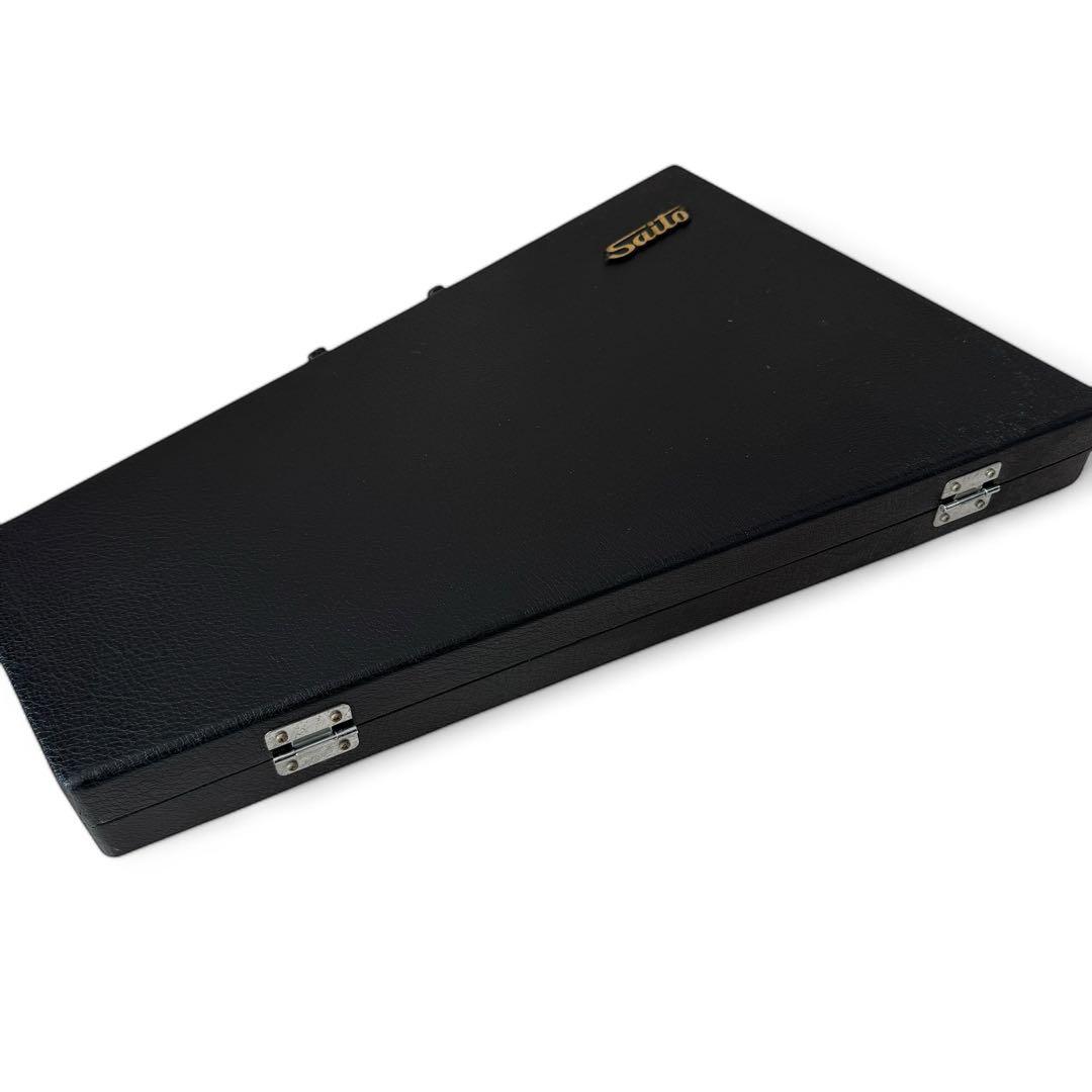 希少　SAITO　グロッケン　鉄琴　32音　ハードケース一体型　マレット付き