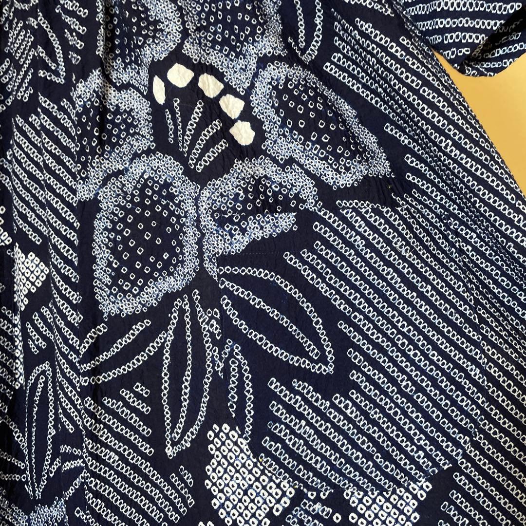 【1067】有松絞り　ふんわり　ワンピース