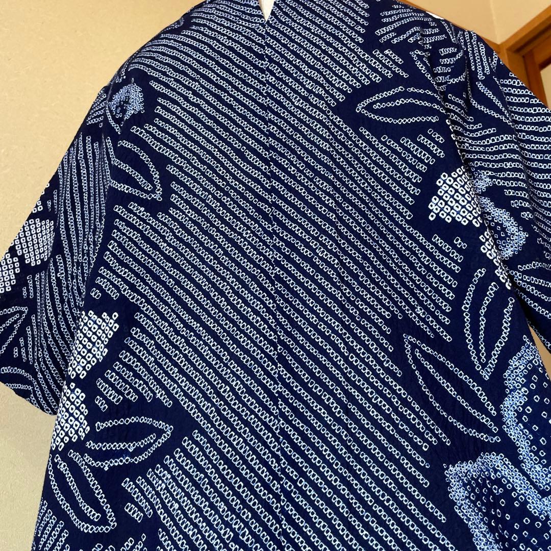 【1067】有松絞り　ふんわり　ワンピース