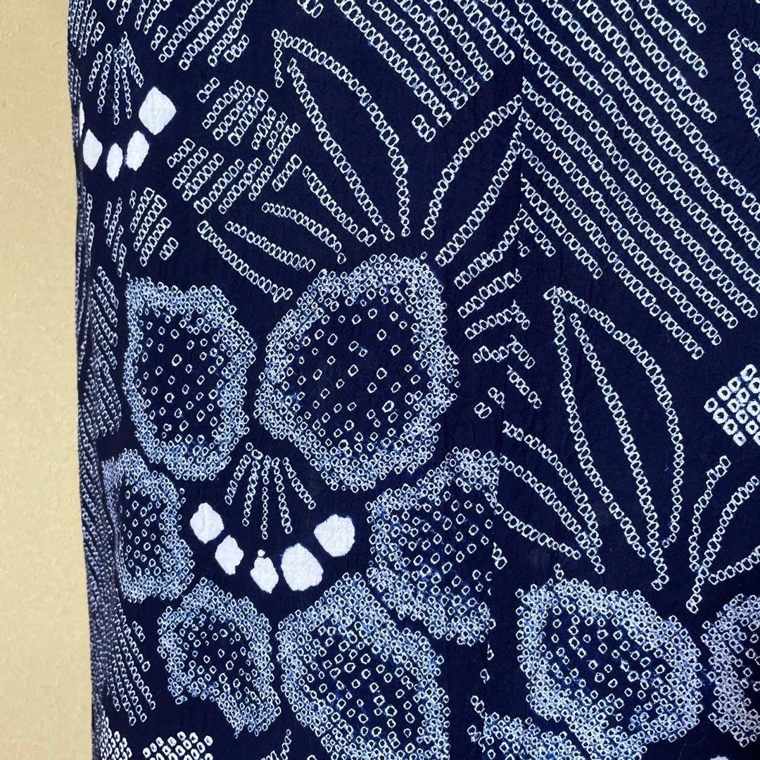 【1067】有松絞り　ふんわり　ワンピース