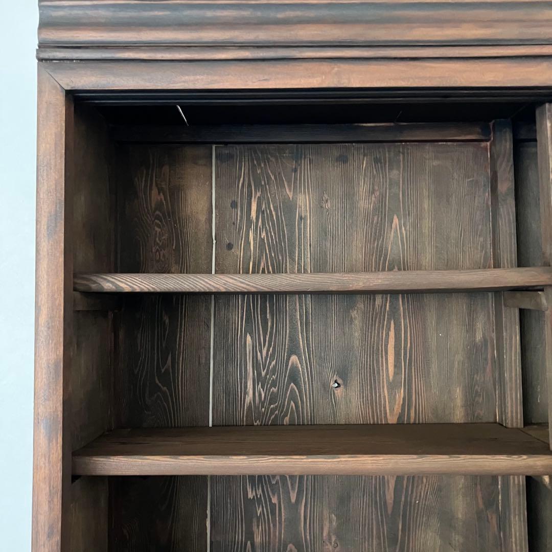 レトロ　ヴィンテージ　古家具　古民家　古道具　食器棚　シェルフ　ガラス棚