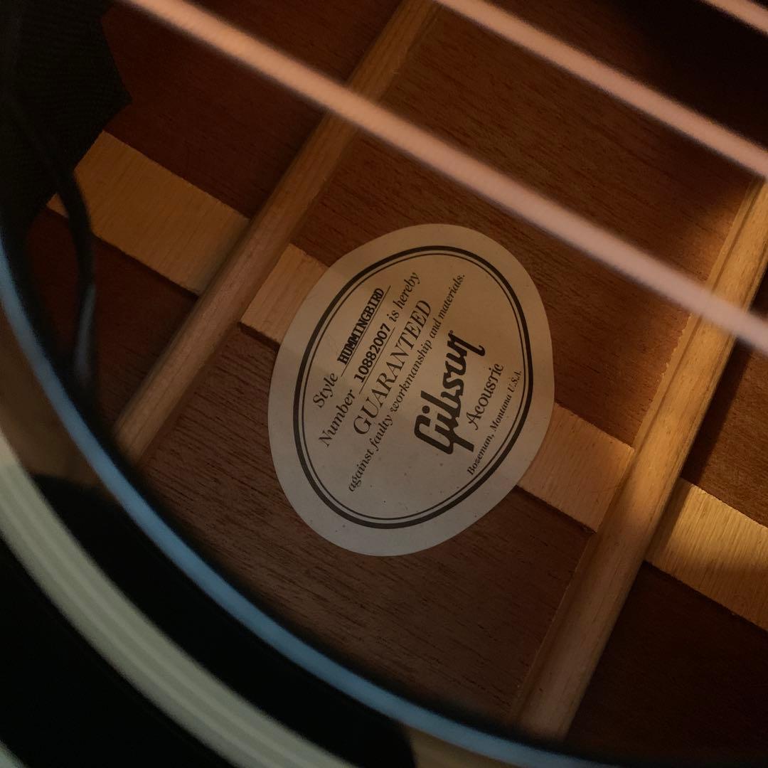 Gibson Hummingbird ebony Black 2012年製