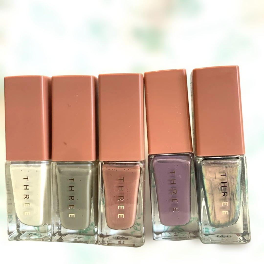 THREE ネイルラッカー　マニキュア５本セット　まとめ売り