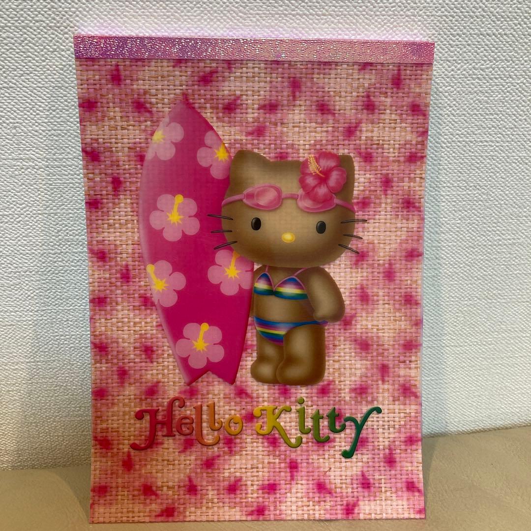 日焼けハローキティ サーフボードデザイン ハワイアン ハイビスカス　平成レトロ