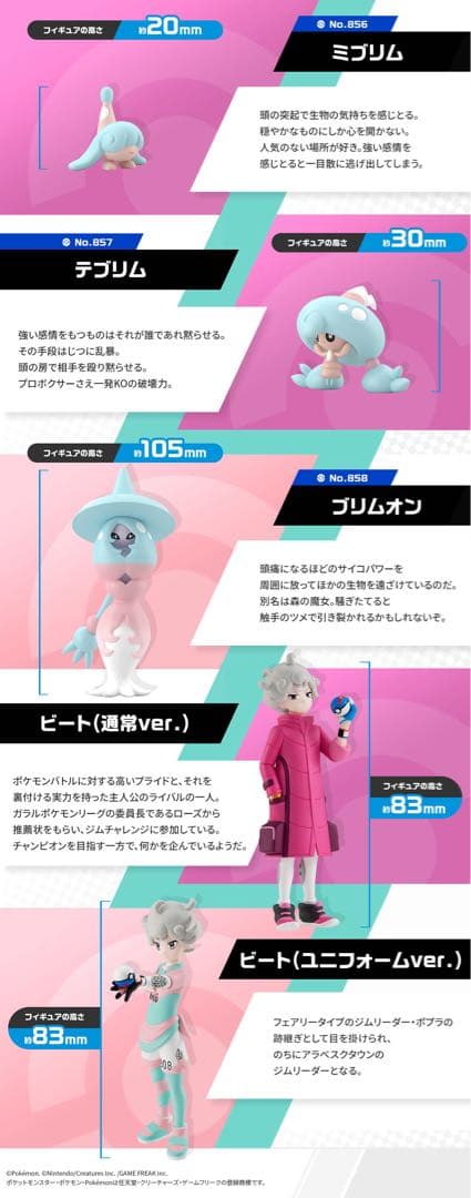 ポケモンスケールワールド ガラル地方 ビート&ミブリム&テブリム&ブリムオン