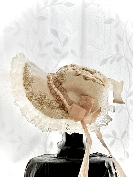 作家物ボンネット　iMda ドール アウトフィット　ハンドメイド帽子　着せ替え服