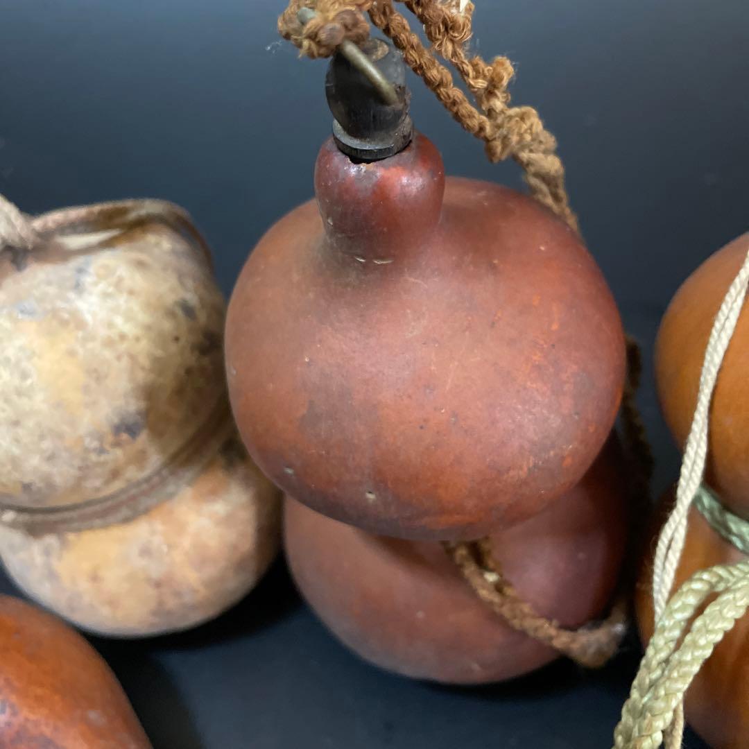 時代物　瓢箪水筒　ひょうたん　お茶入れ　銀口　茶道具　まとめて