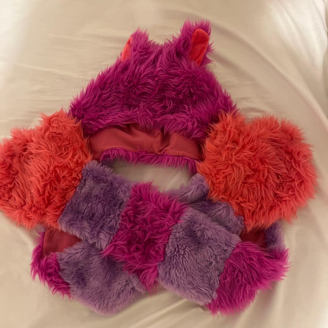 ディズニーチェシャ猫マフラーファンキャップ