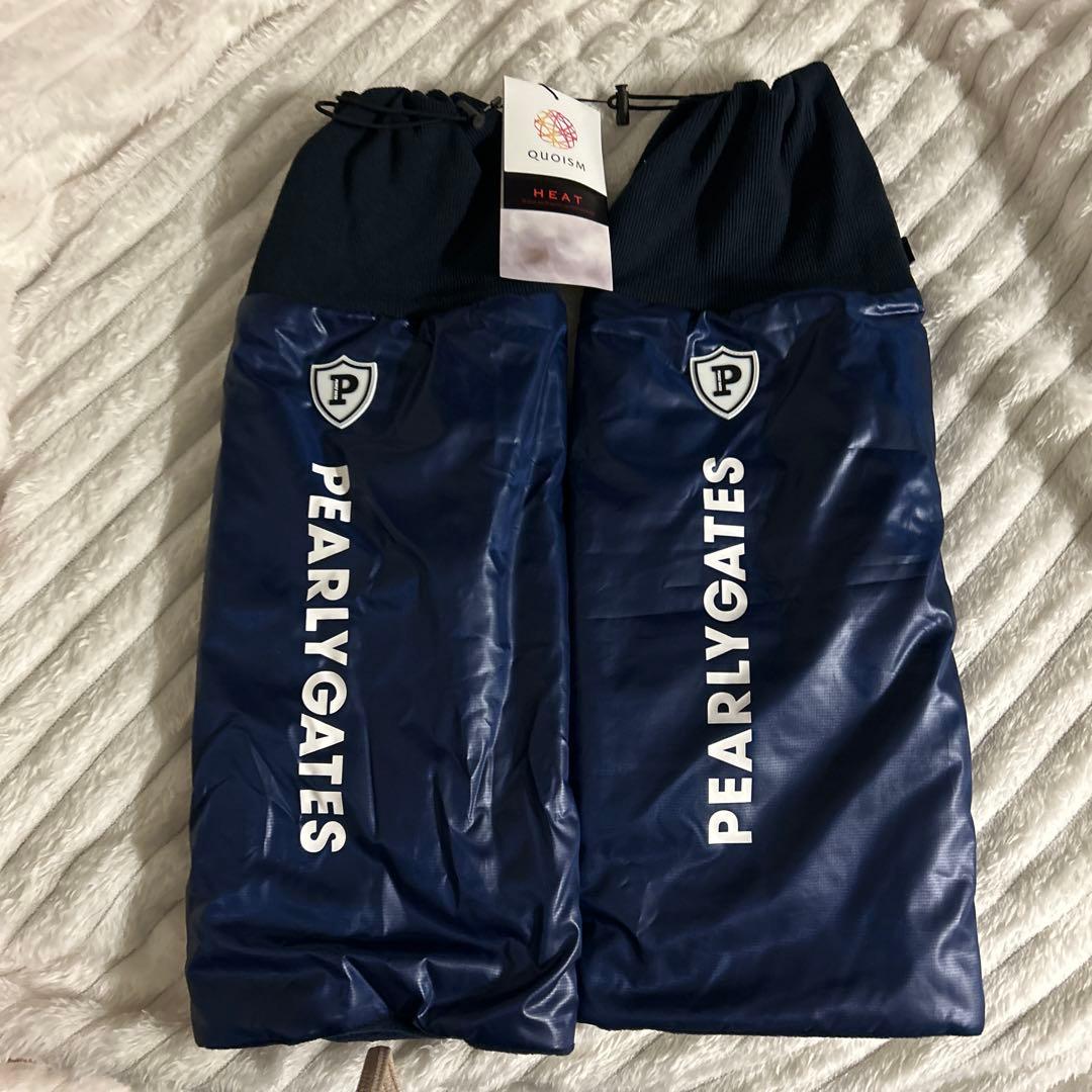 PEARLY GATES レディース　レッグウォーマー ネイビー