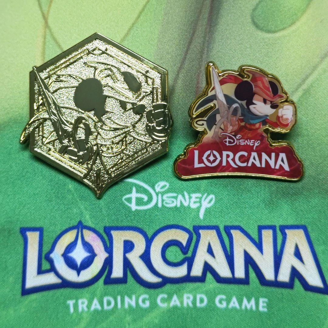 Disney Lorcana ミッキーマウス ピンバッジ 2個セット