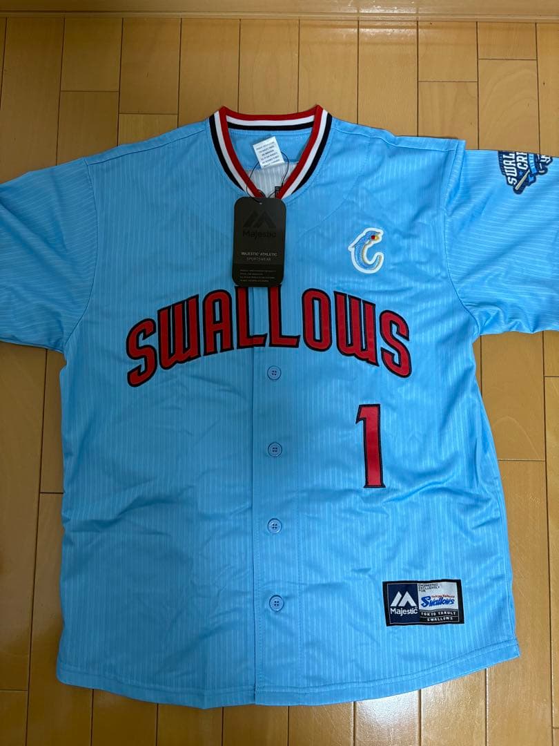 東京　ヤクルト　スワローズ　山田　ユニフォーム　マジェスティック　M