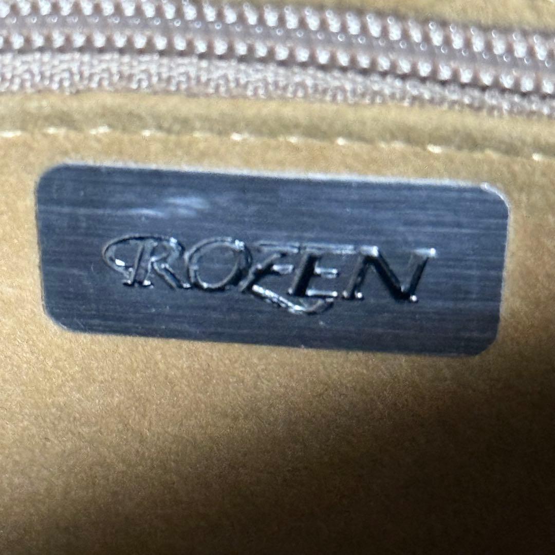 ⭐️極美品⭐️ROZEN 本革　JRA クロコダイル　ショルダーバッグ　ブラック