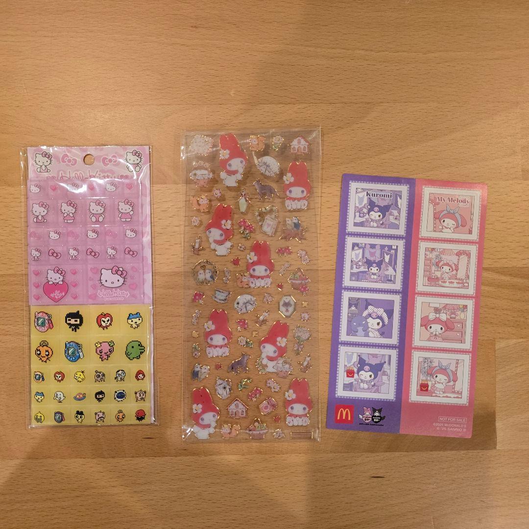 シール帳完成品、使いかけシール詰め合わせセット