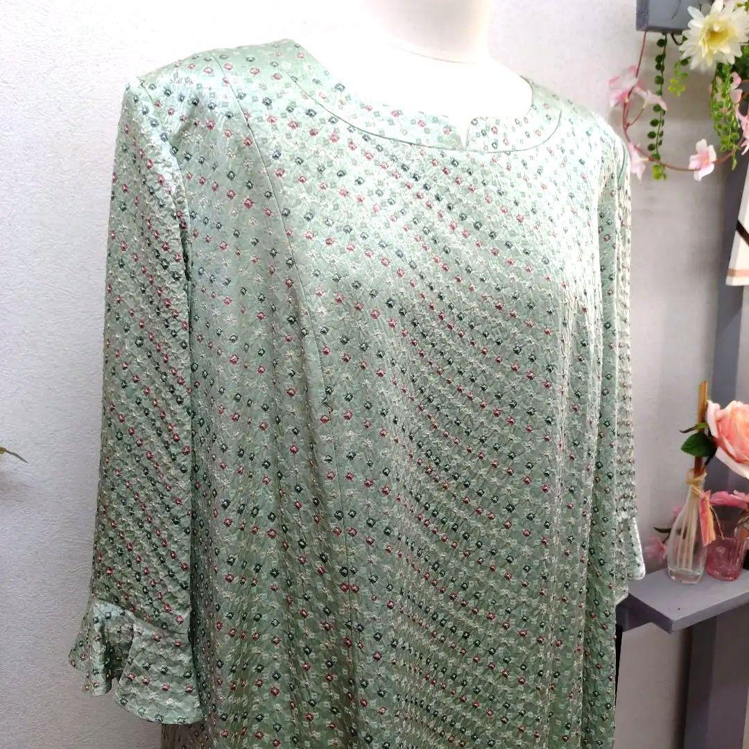 小*豆様 kiyoko koga 絹のお仕立て七分袖ワンピース