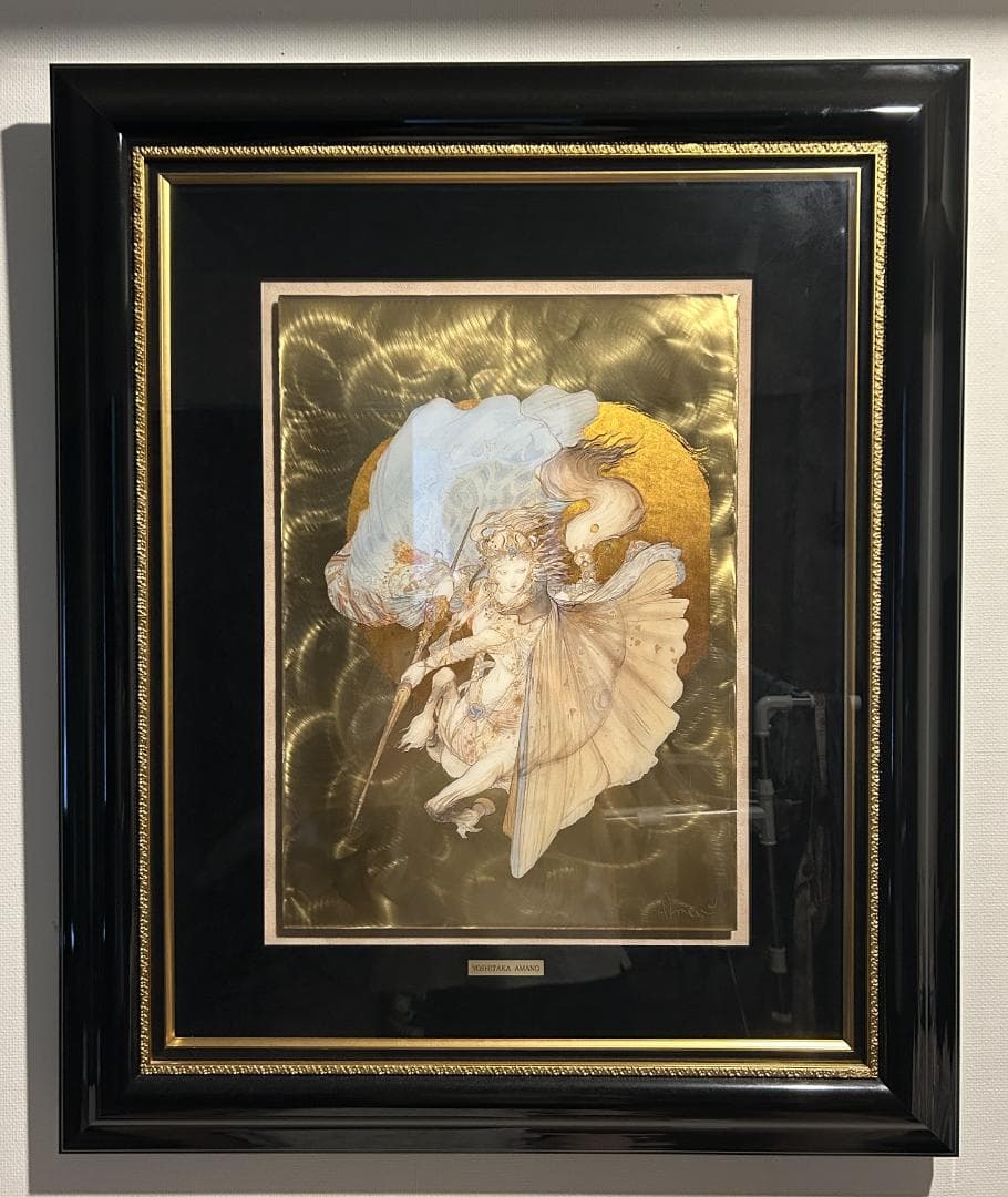 騎神来たりぬ スペシャルメタル 天野喜孝 金箔 真作保証