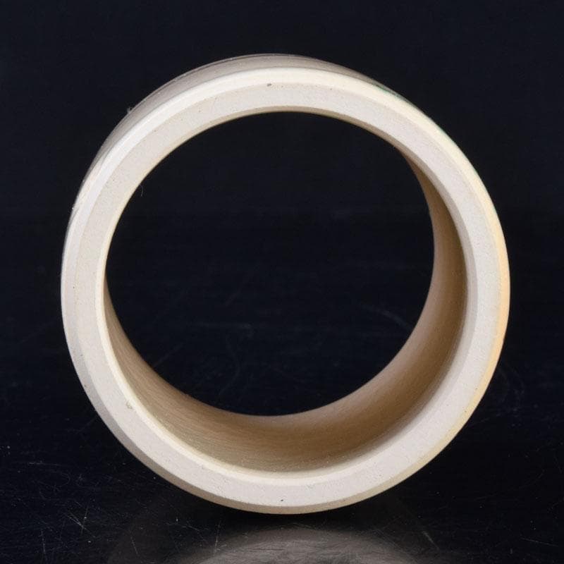 茶道具　京焼　色絵　菖蒲文　蓋置　在銘　V　8528