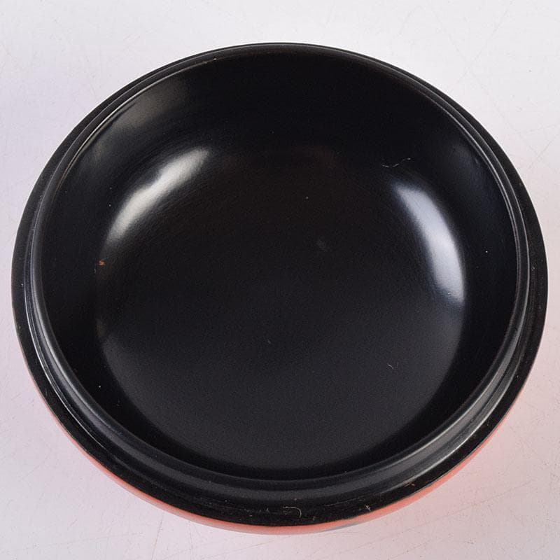 茶道具　根来塗　香合　時代箱　Z　8497