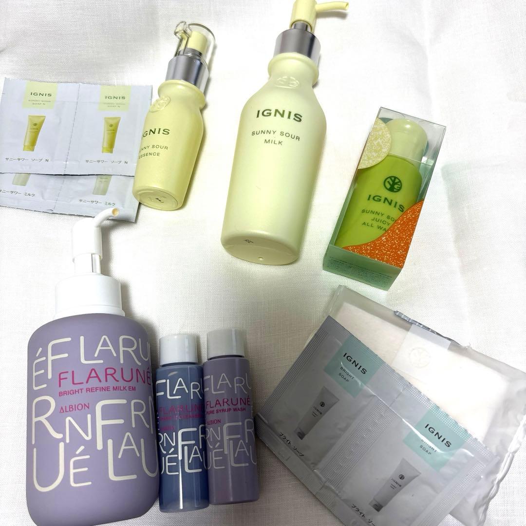 アルビオンフラルネブライトリファインミルクイグニスサニーサワーミルク&エッセンス