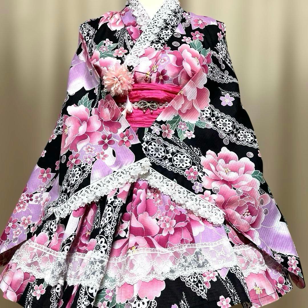 AD⑧浴衣　地雷系　量産型　ドレス　姫ギャル