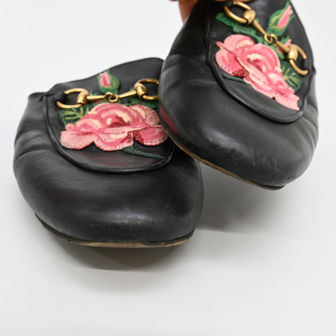 ■ 46569★グッチ プリンスタウン ホースビット ローファー　サンダル