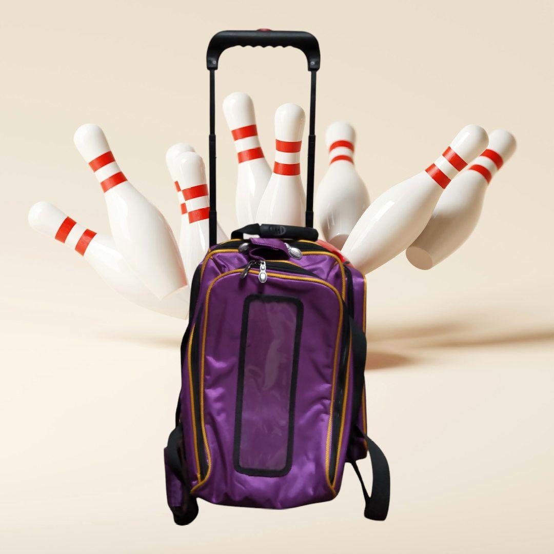 ABSボウリングバッグ◆DYNOTHANE ボウリング用バッグ 紫色