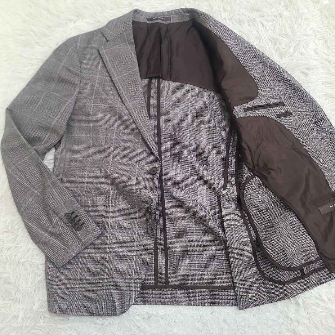 タリアトーレ　グレンチェック　テーラードジャケット　ジレ　2点セット　52
