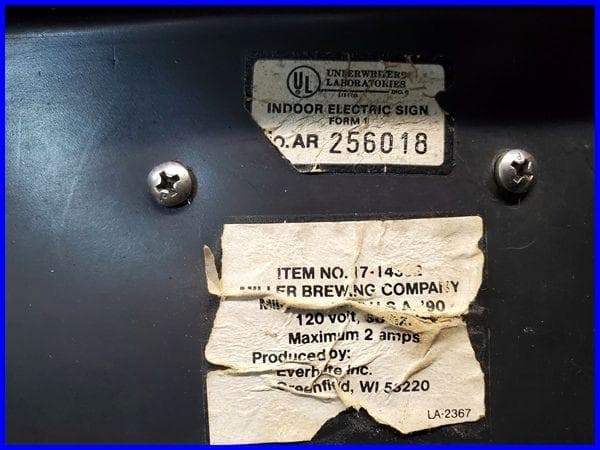 ♪ビンテージ Miller Genuine Draft BEER 電飾看板♪