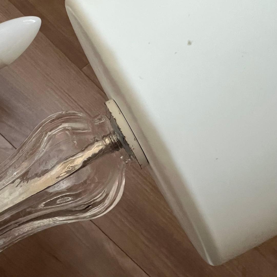 IKEA FYRTIO シャンデリア5灯 ホワイト 電球付き 北欧 クリスタル調