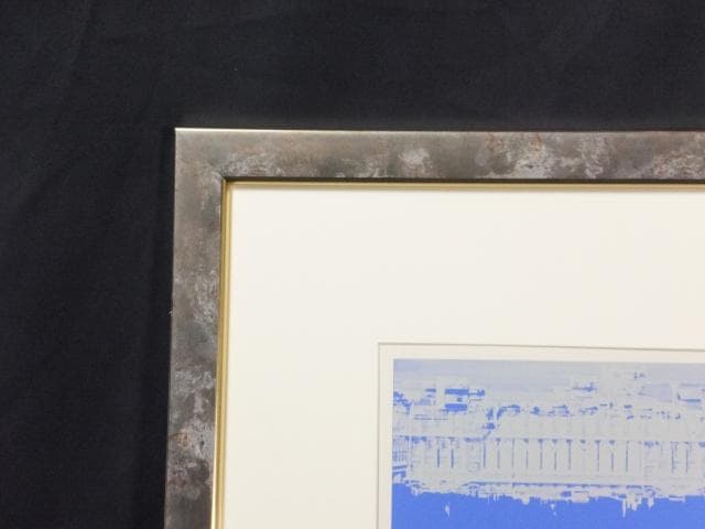 現代美術　佐藤亜土　直筆サイン『コンコルド広場』シルクスクリーン 0407H