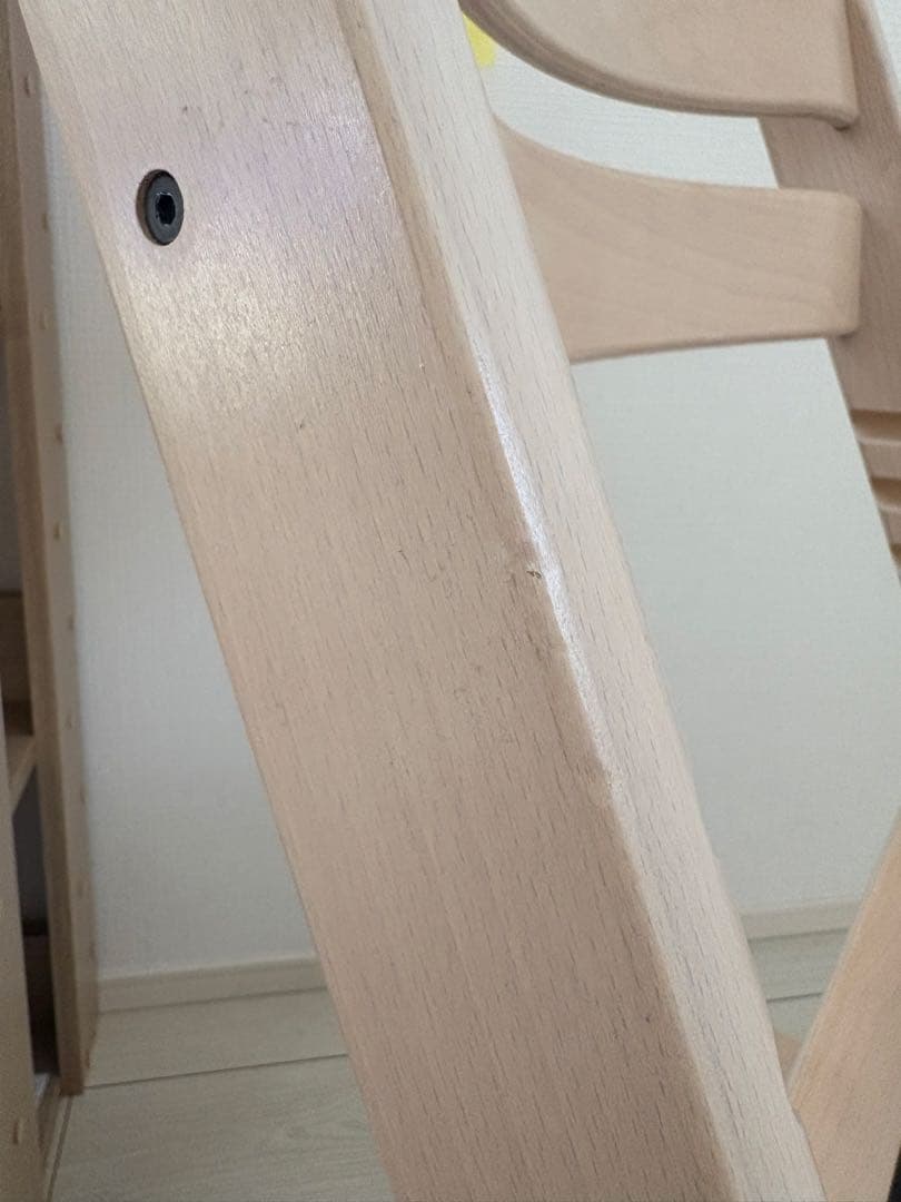 ストッケ　トリップトラップ　ホワイトウォッシュ　ベビーセット付　S/N6