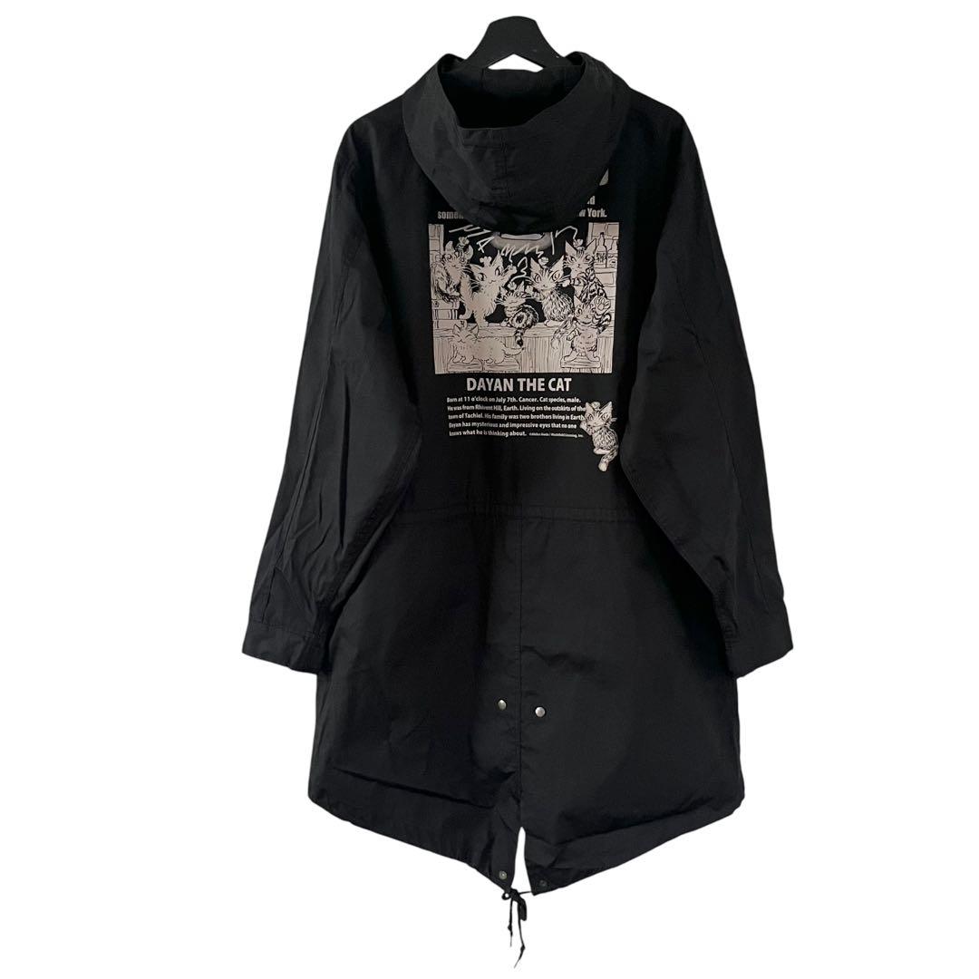 わちふぃーるど モッズコート ブラック F 猫 ダヤン WACHI FIELD