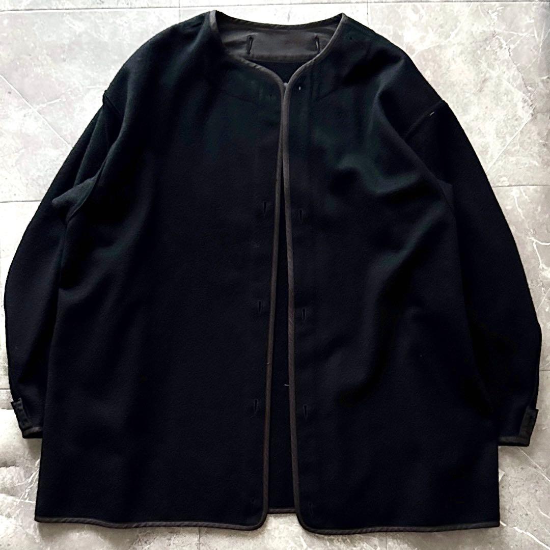 ATON × H BEAUTY&YOUTH モヘア ファー モッズコート グレー