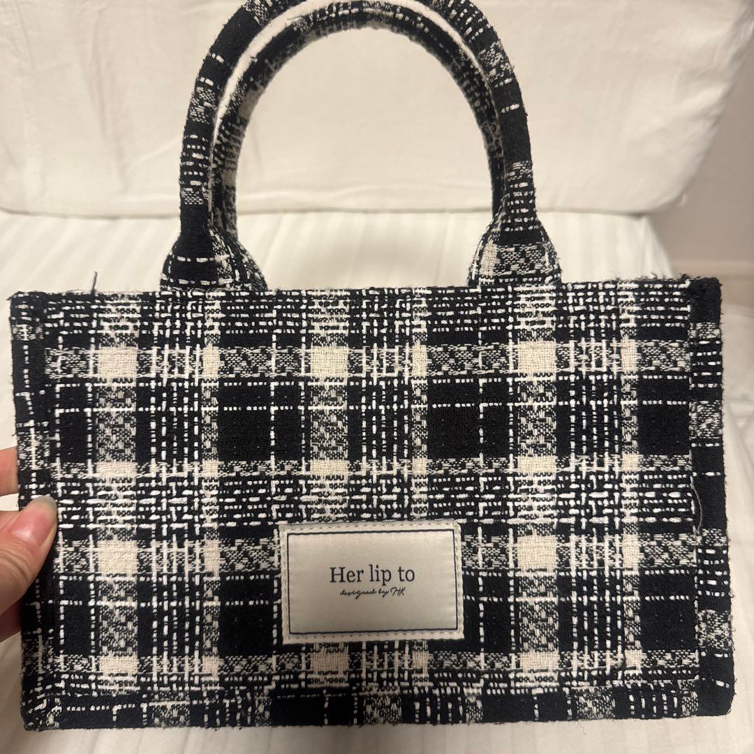 Her lip to ツイードショルダーバッグ