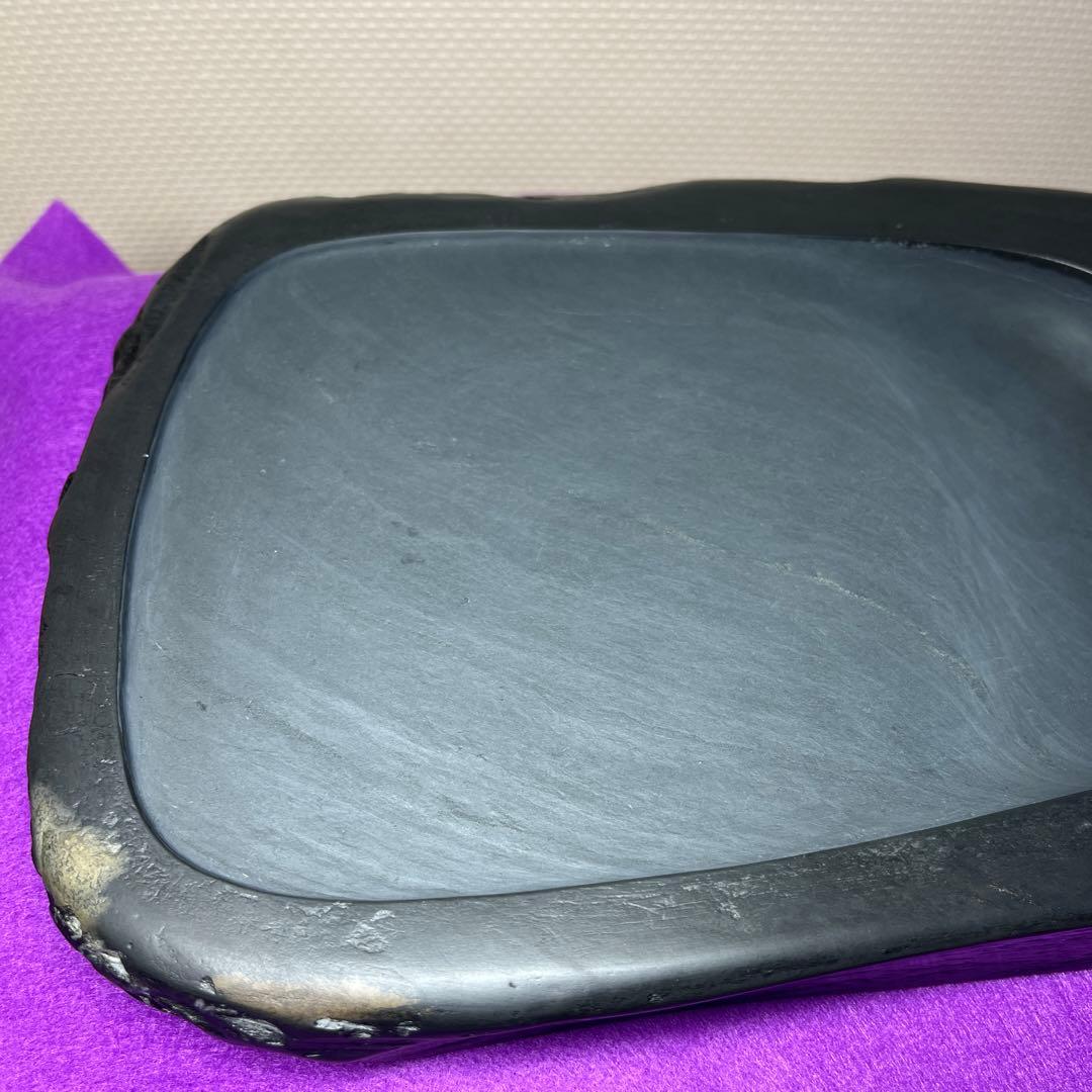 ⭕️ＦＵKＵ⭕️ 大型雨畑硯　芳龍閣硯舗鑑製