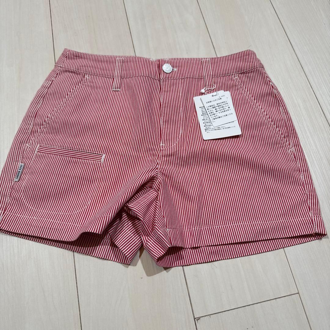 Jack Bunny! レディース ゴルフパンツ サイズ0 赤/白ストライプ