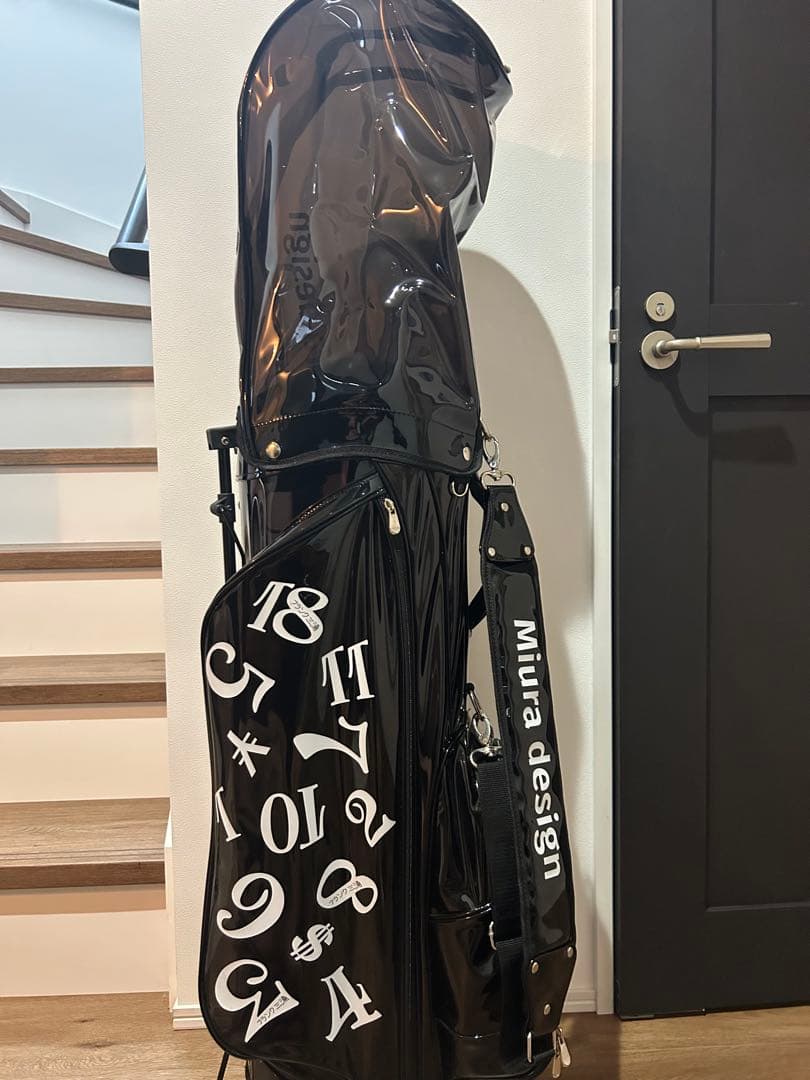 フランク三浦　Miura design ブラックキャディバッグ