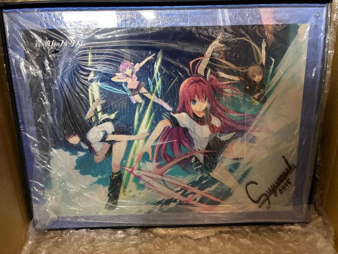 蒼の彼方のフォーリズム アクリルグラフィック 直筆サイン、シリアルナンバー入り