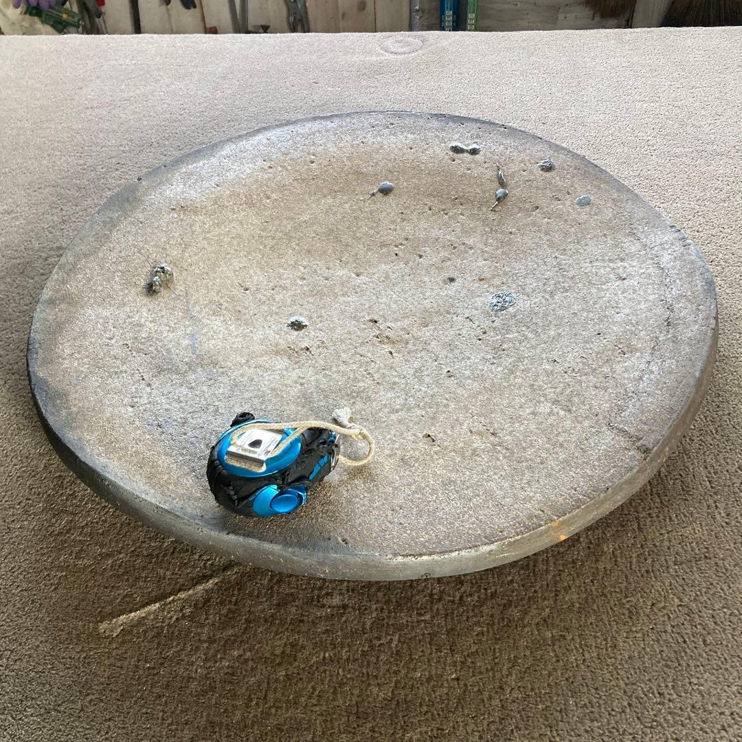 珍品 特大 水鉢 大鉢 花器 大皿 作者不明 直径63cm オブジェ