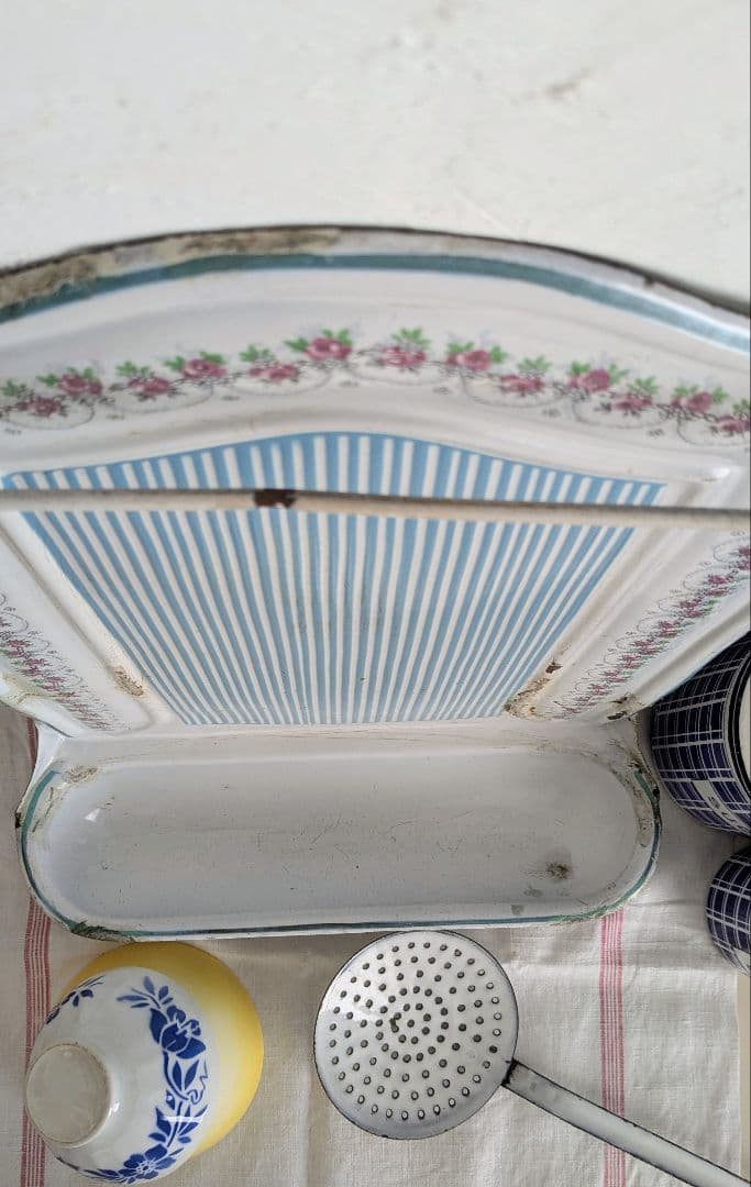 フランス BB社 ローズガーランド レードルラック レードル付き 水色