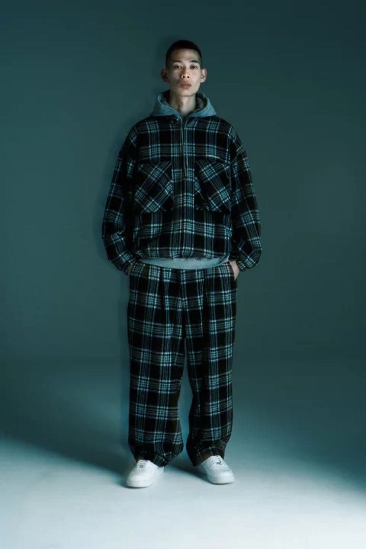 【試着のみ】TIGHTBOOTH PLAID FLANNEL SWING TOP